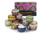 Coffret Bougies Parfumées & Decorées (12 bougies)