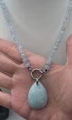 Collier Artisanal Aigue Marine (pendentif)
