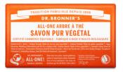 Pain de savon pur végétal au Tea tree Dr Bronner's visage corps & cheveux