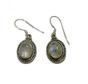 Boucles d'oreilles Pendantes Pierre de Lune 