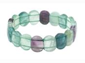 Bracelet Fluorine Multicolore (pierres arrondies)
