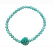 Bracelet Coeur Enfants  Amazonite