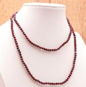 Collier Scintillant pierres facetées Grenat (4mm) 