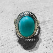 Bague en Amazonite (taille 58))