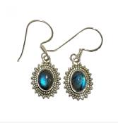 Boucles d'oreilles Pendantes Larbradorite 